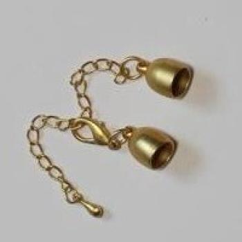 Verschluss Verlängerung gold matt, 8 mm