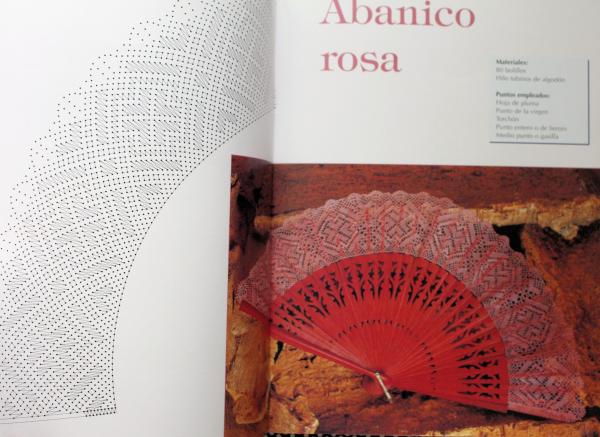 Bollilos (Muster für geklöppelte Fächer)